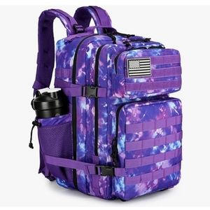 45L Tactical Backpack - Purple Tie-dye